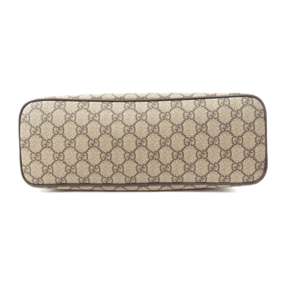 Gucci GG Brown Beige Handbag Supreme - Picture 4 of 11